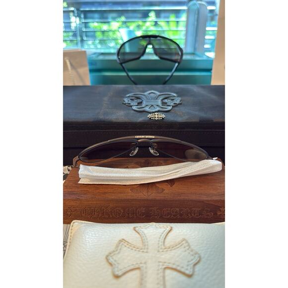 Chrome Hearts Sunglasses 'Stains IV' Brown/Silver - Picture 3 of 6